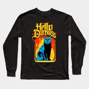 Hello Darkness - Black Cat Long Sleeve T-Shirt